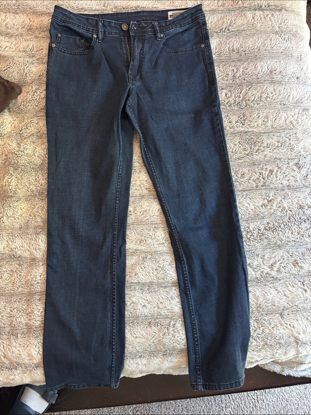 Buffalo Dark Wash Straight-Leg Jeans